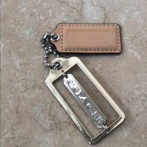 Coach tags key chain